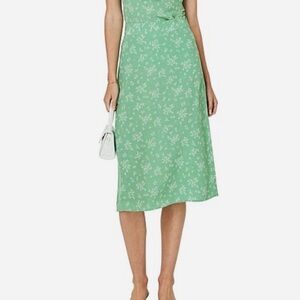 Auguste The Label Maeve Marcel Green Floral A-line Midi Skirt US 4 Cottagecore